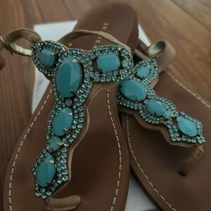 Jeweled sandals